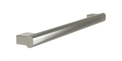 Bradley Elvari Oval Grab Bar, 24" — Brushed Stainless