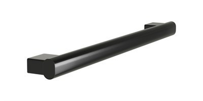 Bradley Elvari Oval Grab Bar, 24" — Brushed Black