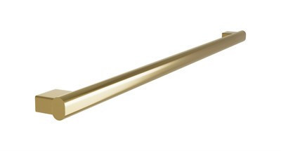 Bradley Elvari Oval Grab Bar, 42" — Brushed Brass