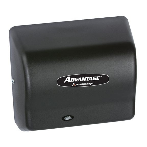 AMERICAN DRYER® AD90 Advantage AD® HAND DRYER | Steel White Auto Universal Voltage — Steel Black