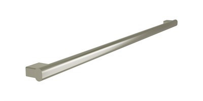 Bradley Elvari Oval Grab Bar, 48" — Brushed Nickel