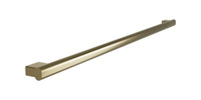 Bradley Elvari Oval Grab Bar, 48" — Brushed Brass