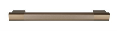 Bradley Elvari Oval Grab Bar, Peened Grip, 18" — Brushed Bronze
