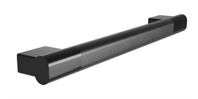 Bradley Elvari Oval Grab Bar, Peened Grip, 36" — Brushed Black