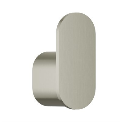 Bradley Elvari Single Robe Hook, Surface Mounted — Brushed Nickel