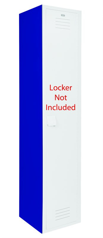 Bradley End Panel for Flat Top Locker, 15" x 72" — Blue