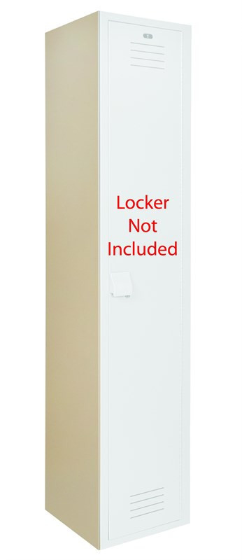 Bradley End Panel for Flat Top Locker, 18" x 72" — Beige