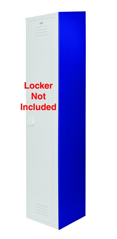 Bradley Slope Top Locker End Panel, 15" x 60" — Blue