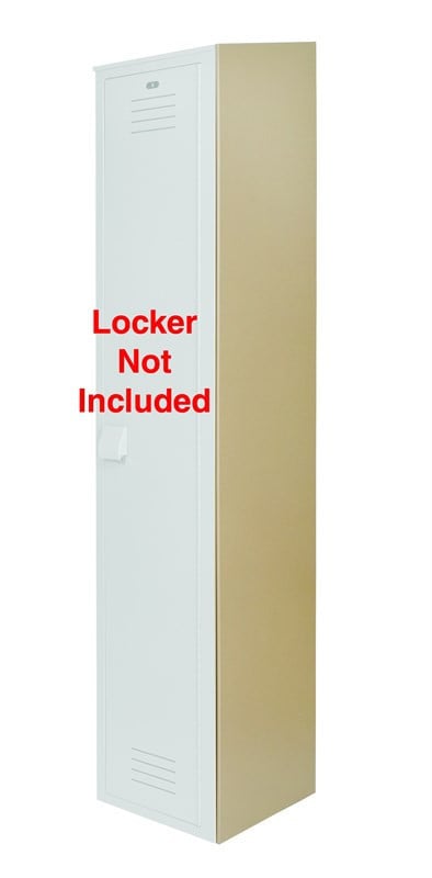 Bradley End Panel for Slope Top Locker, 18x72 — Beige