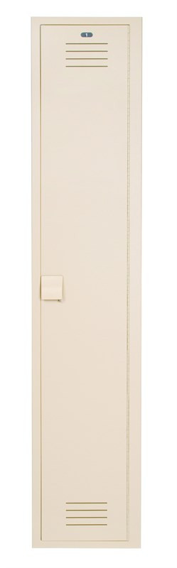 Bradley 12"W x 18"D x 60"H 1-Tier Plastic Locker — Beige