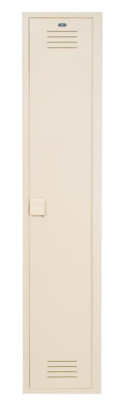 Bradley 12"W x 18"D x 72"H 1-Tier Plastic Locker — Beige