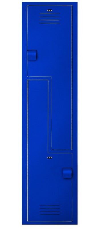 Bradley Z Locker, 15in. W, 15in. D, 72in. H — Blue