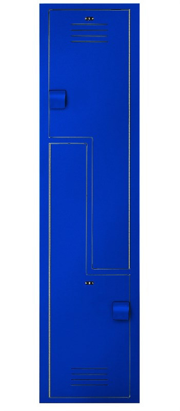 Bradley Z Locker, 15in. W, 18in. D, 60in. H — Blue
