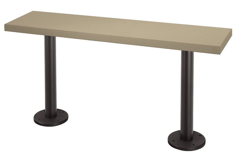 Bradley Locker Bench, 9.5In W x 36In L x 18.5In H — Beige