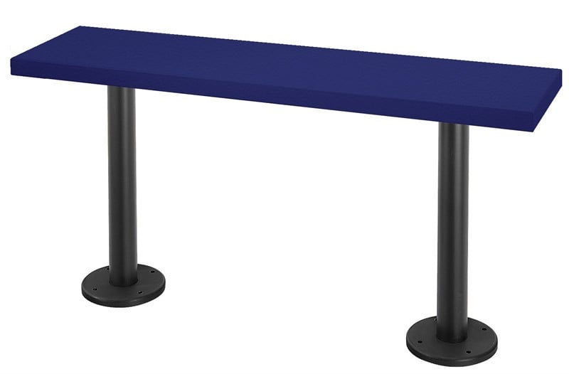 Bradley Locker Bench, 9.5In W x 36In L x 18.5In H — Blue