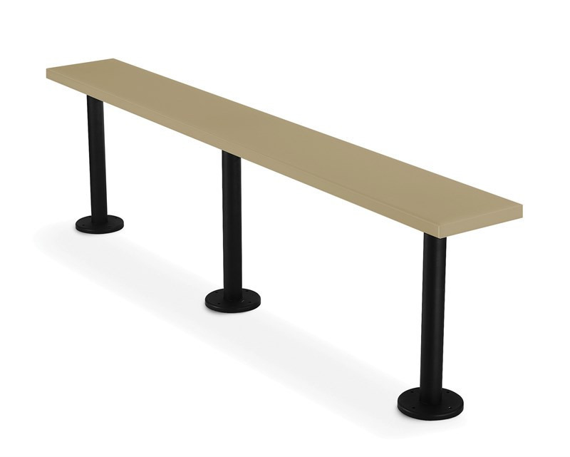 Bradley Locker Bench, 9.5In W x 72In L x 18.5In H — Beige