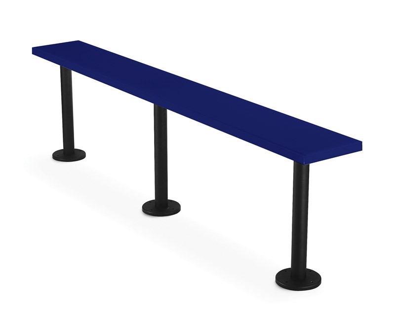 Bradley Locker Bench, 9.5In W x 72In L x 18.5In H — Blue