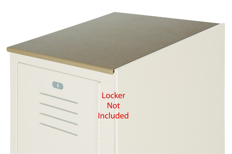 Bradley Slope Top Kit for 3 Lockers, 15"D x 36"W — Beige