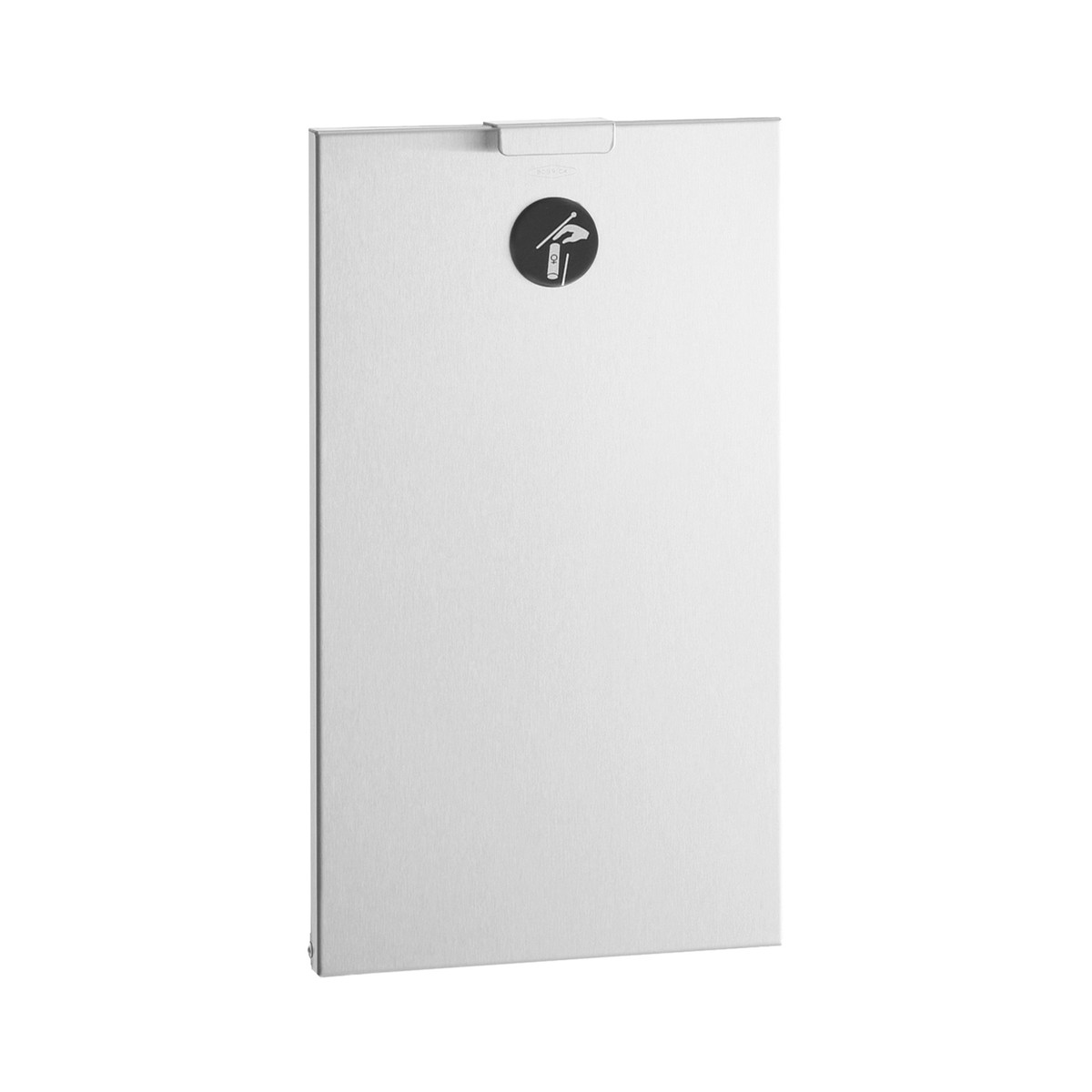 Bobrick Recessed Sanitary Napkin Disposal, Satin Finish, 0.5-Gallon — Satin Finish