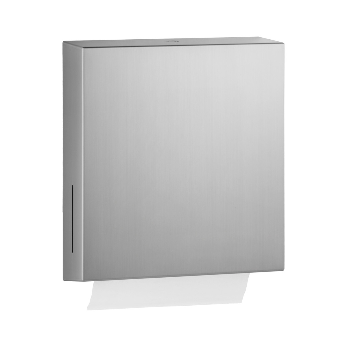 Bobrick Surface-Mounted Paper Towel Dispenser, Satin Finish, 525 Multifold Towels — Satin Finish