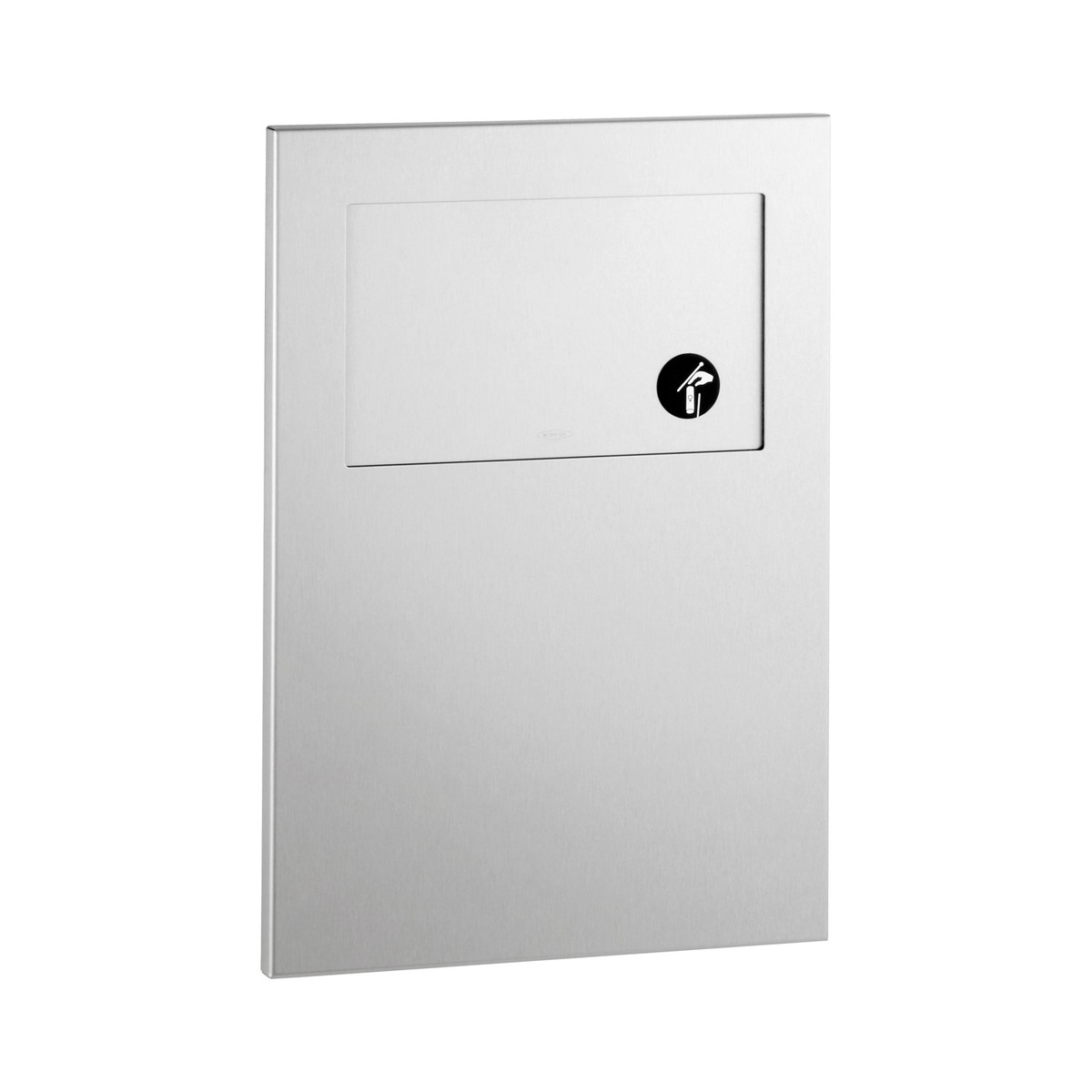 Bobrick Recessed Sanitary Napkin Disposal, Satin Finish, 1.3-Gallon — Satin Finish · B-35303