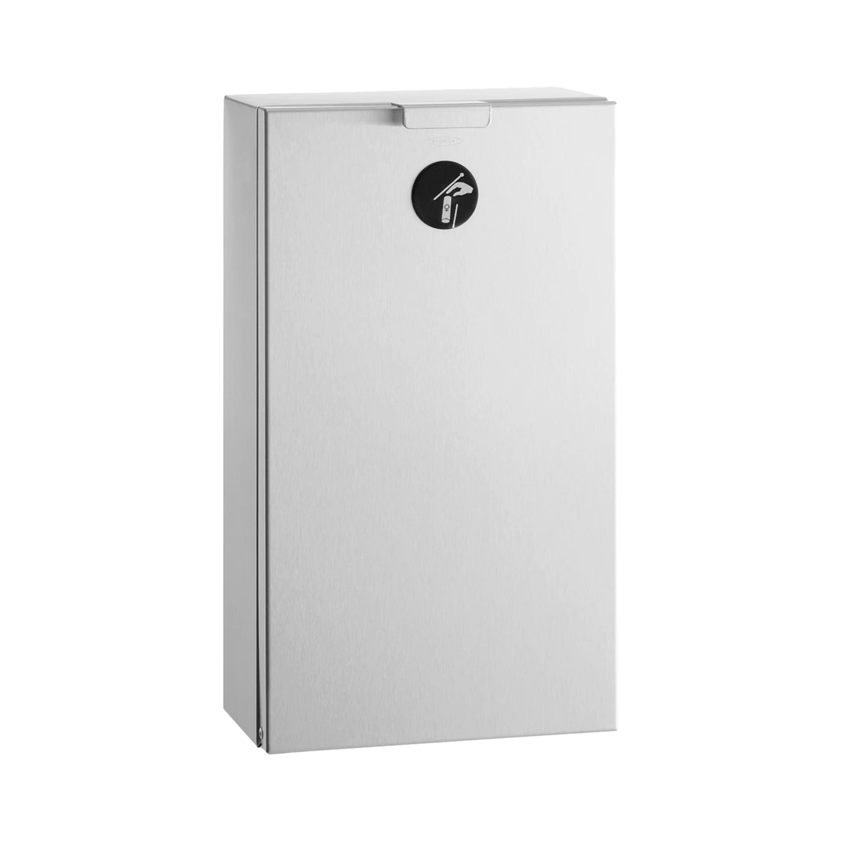 Bobrick B-35139 Surface-Mounted Sanitary Napkin Disposal, Satin Finish, 0.5-Gallon — Standard