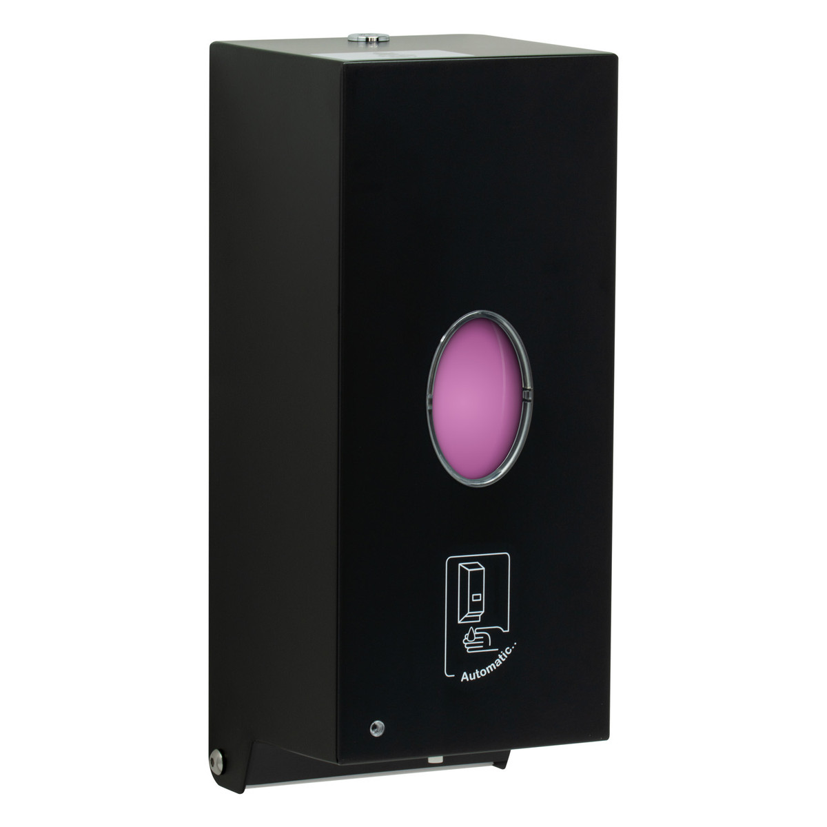 Bobrick Surface-Mounted Automatic Liquid Soap Dispenser, Satin Finish, 30-fl oz. — Matte Black