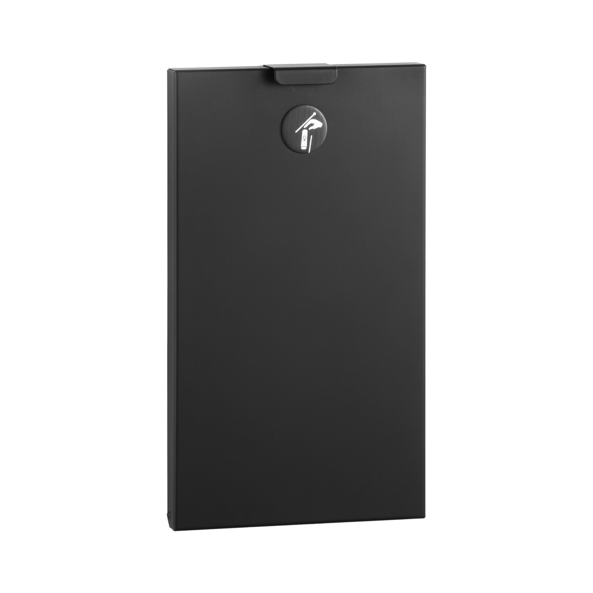 Bobrick Recessed Sanitary Napkin Disposal, Satin Finish, 0.5-Gallon — Matte Black