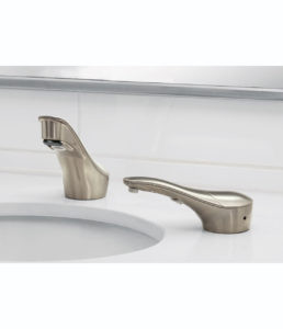 Bobrick Counter-Mounted Automatic Designer Series™ Faucet — Brushed Nickel