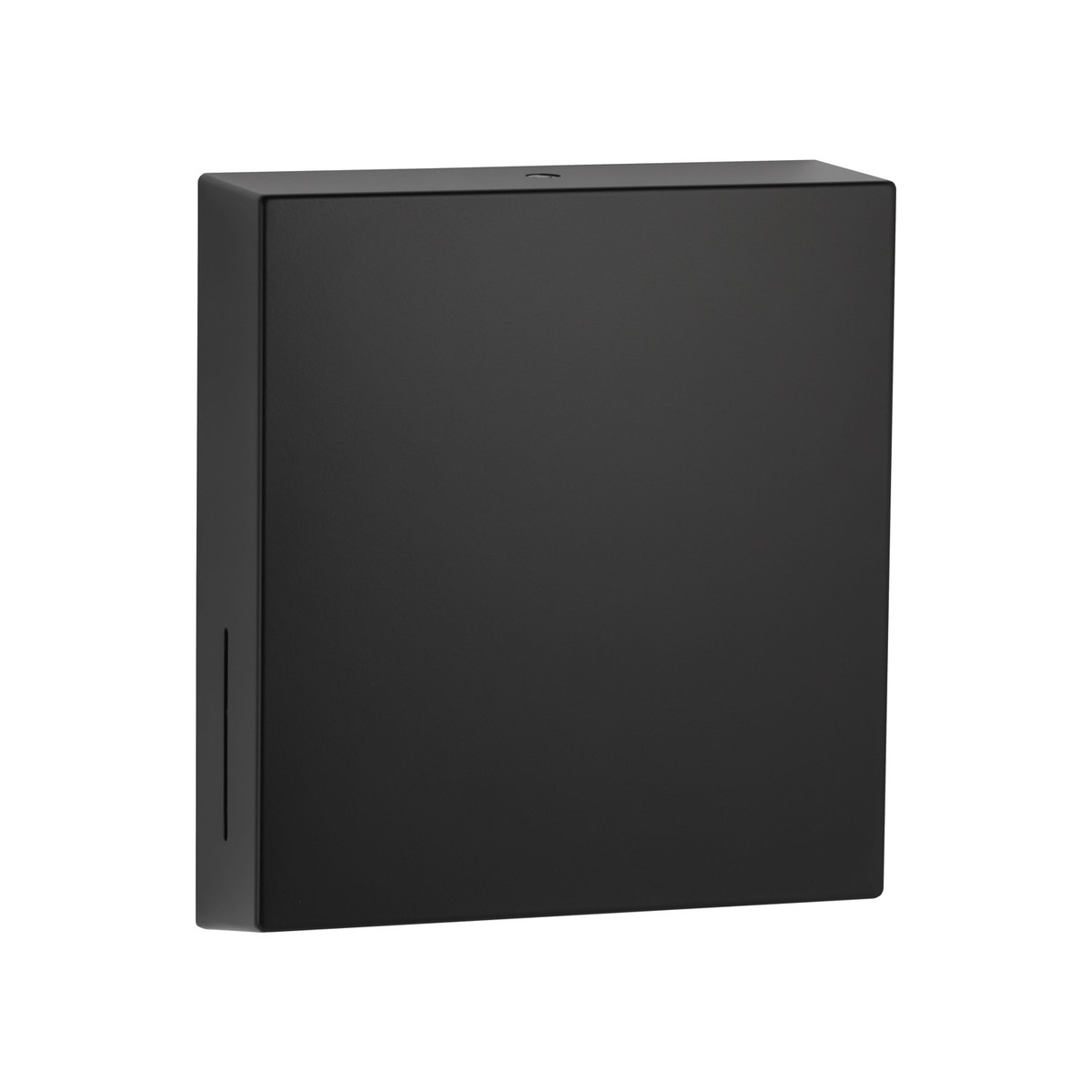 Bobrick Surface-Mounted Paper Towel Dispenser, Satin Finish, 525 Multifold Towels — Matte Black