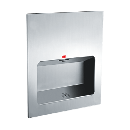 ASI TURBO-Tuff ™ - Automatic High Speed Hand Dryer (110-120V) Satin Stainless, Recessed ADA - 0135-1 / 0135-2 — 208-240V