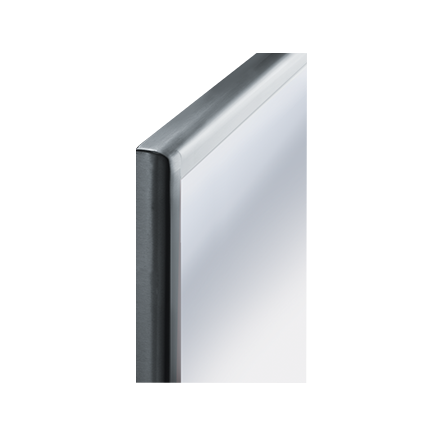 ASI ROVAL™ Inter-Lok Stainless Steel Framed Mirrors - Plate Glass, Variable Sizes - 20650 Series - 20650-1830 — 18" x 36"