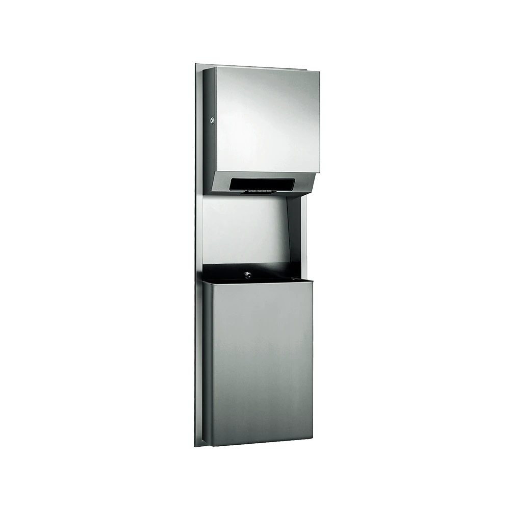 ASI Simplicity™ Automatic Roll Paper Towel Dispenser & Waste Receptacle, 110-240V / AC - Recessed, 12 gal. - 646924AC