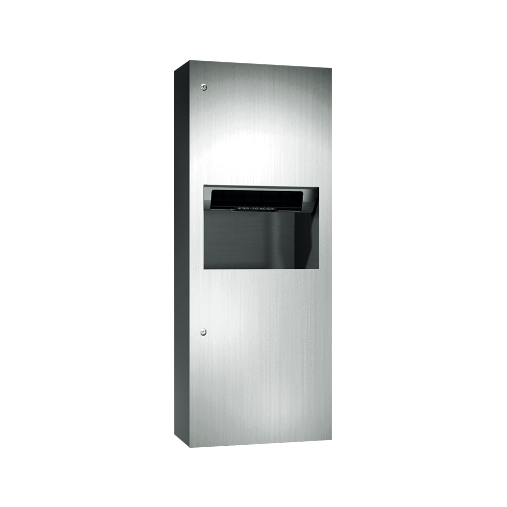 ASI Simplicity™ Automatic Roll Paper Towel Dispenser & Waste Receptacle, Battery Operated - SURFACE MOUNTED - 64696A-9