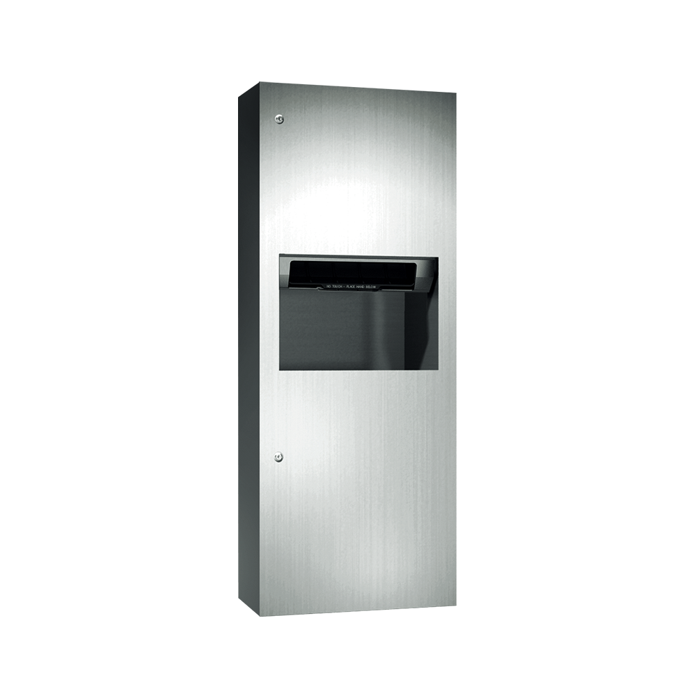 ASI Simplicity™ Automatic Roll Paper Towel Dispenser & Waste Receptacle, 110-240V / AC - SURFACE MOUNTED - 64696AC-9