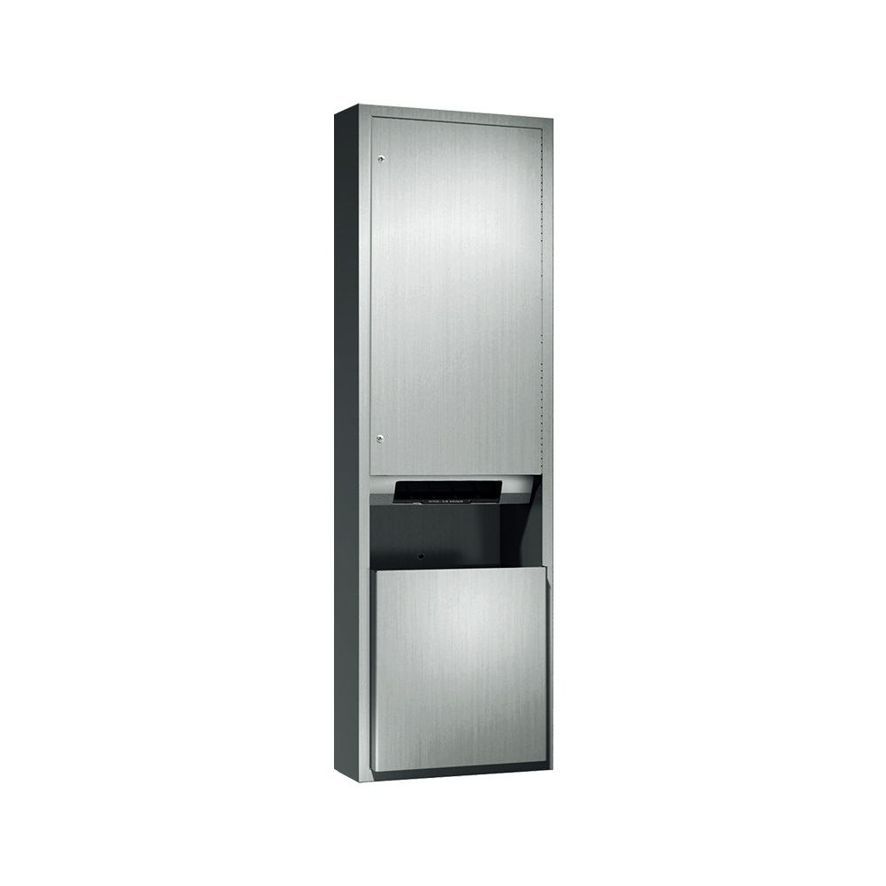 ASI Traditional™ Automatic Roll Paper Towel Dispenser & Waste Receptacle, 110-240V / AC - Surface Mounted - 046921AC-9