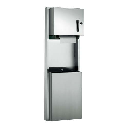 ASI Traditional™ Roll Paper Towel Dispenser & Waste Receptacle - Surface Mounted, 12 gal. - 046924-9
