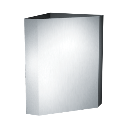 ASI Traditional™ Waste Receptacle, Corner-type (16 gal.) - Surface Mounted - 0829