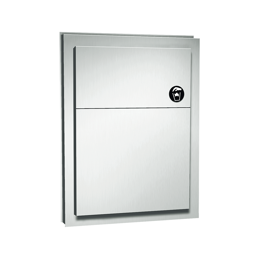 ASI Sanitary Napkin Disposal (Dual Access) - Partition Mounted - 0472