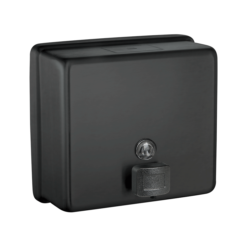ASI Matte Black Liquid Soap Dispenser - Surface Mounted - 9343-41