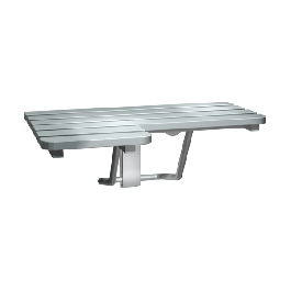 ASI Folding Shower Seat  - Right Hand, ADA - Stainless Steel - 33"W - 8208-R