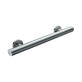ASI Omara™ Screw-on Flange (1-1/2" OD x18") Straight Grab Bar with Satin Finish - 7801-18