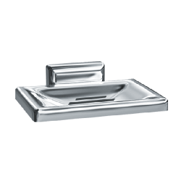 ASI Soap Dish w/ Drain Holes - Chrome Plated Zamak - Surface Mounted - 0720-Z