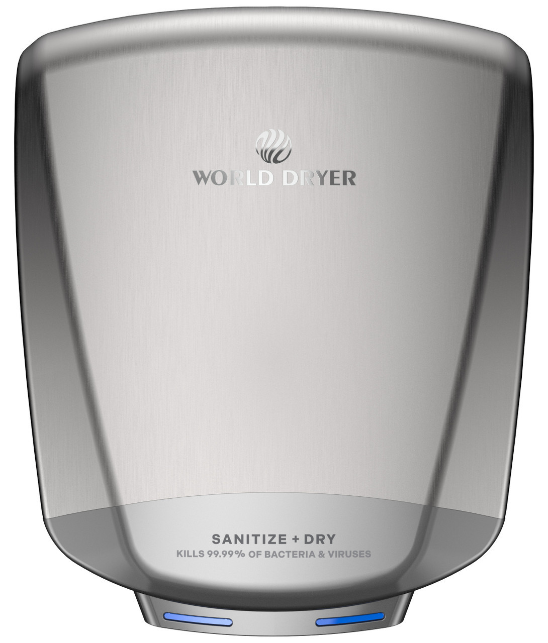 World Dryer SANITIZE + DRY S-773A  Stainless Steel Automatic Surface-Mount Sanitizing Hand Dryer | 120-277V, 950-1,150W