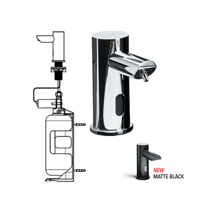 ASI EZ FILL™ - Stand Alone FOAM Soap Dispenser (AC) Polished Finish, 1L - 0394-1AC