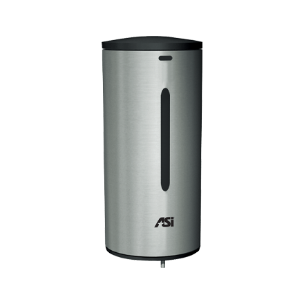 ASI Automatic Liquid Soap and Gel Hand Sanitizer Dispenser - 35 oz. - Satin Stainless Steel - Surface Mounted - 0360