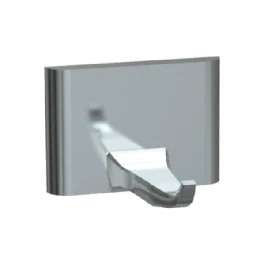 ASI Robe Hook - Single - Chrome Plated Zamak - Surface Mounted - 0740-Z