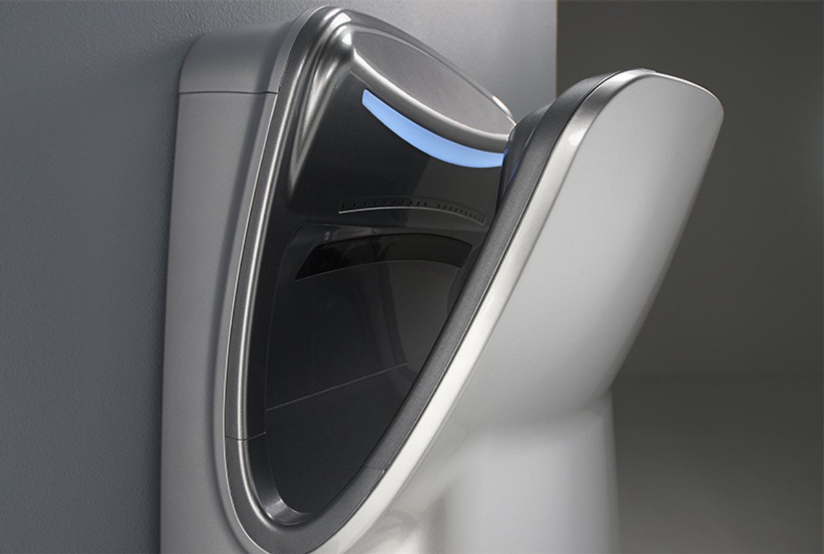 WORLD DRYER® V-649A VMAX® V2 | High-Speed, Surface-Mounted, Vertical Hands-Down-In | 110V/120V SILVER (Replaces the Discontinued V-629A, V-639A