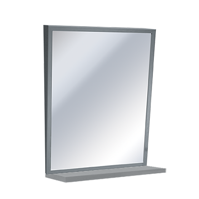 ASI Fixed Tilt Mirror With Shelf, Variable Sizes - 0537 Series - 0537-1630