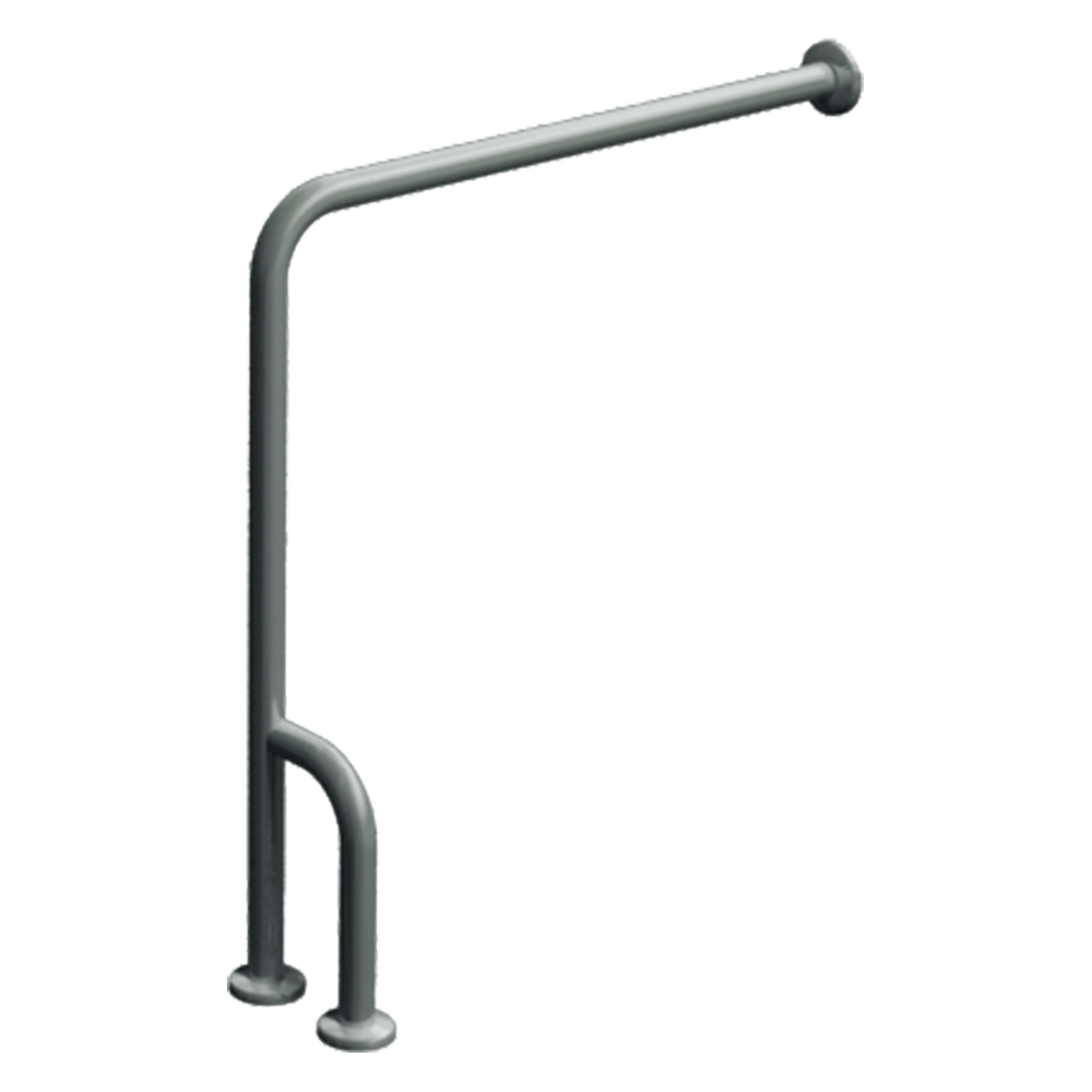 ASI 3833 Wall-to-Floor Grab Bar with Outrigger (30" × 33")
